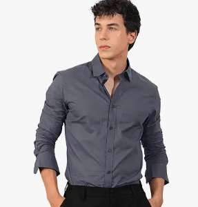 pinkmint mens cotton blend regular fit long sleeve button down white shirt for men collared casual formal solid shirt