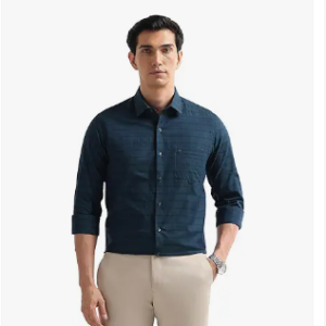 arrow checked slim fit mens formal shirt cotton, breathable & comfortable, full sleeves shirts for men